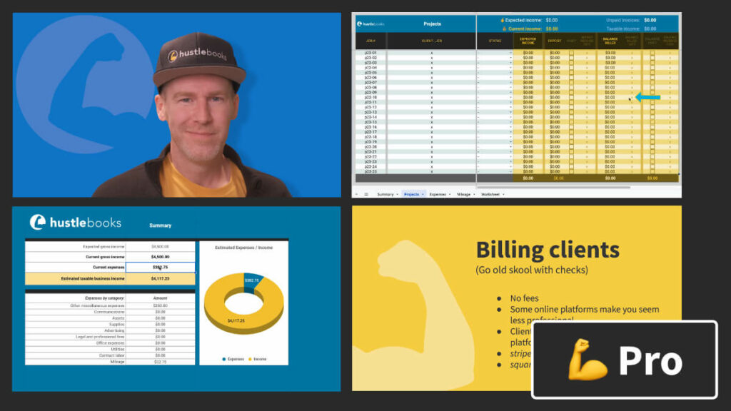 HustleBooks Pro Course Still Frames